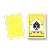  Carte de poker bicycle dos jaune 